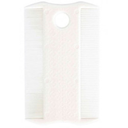 Pettine antipulci a doppia faccia trixie per cane/gatto 14cm bianco