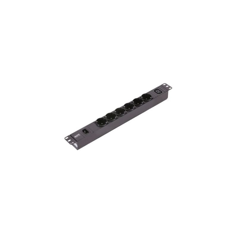 Multipresa easy pdu basic apc 1u 10a 230v 6sch 1c13 nero [epdu1010b-sch]