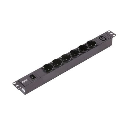 Multipresa easy pdu basic apc 1u 10a 230v 6sch 1c13 nero [epdu1010b-sch]