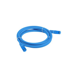 Cavo di rete lanberg patchcord 1.5m blu [6a ftp lszh cca]