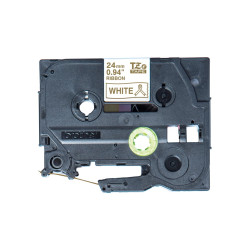 Nastro etichettatrice brother 24mm 4m rosa/oro [tzer254]