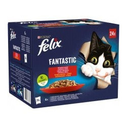 Mangime felix fantastic per gatto sapori di campagna in gelatina