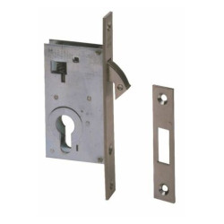 Serratura meccanica da infilare cilindro cisa per montanti gancio