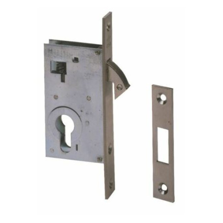 Serratura meccanica da infilare cilindro cisa per montanti gancio