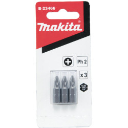 Set di punte makita pz per cacciavite 25mm 3pz [b-24527]