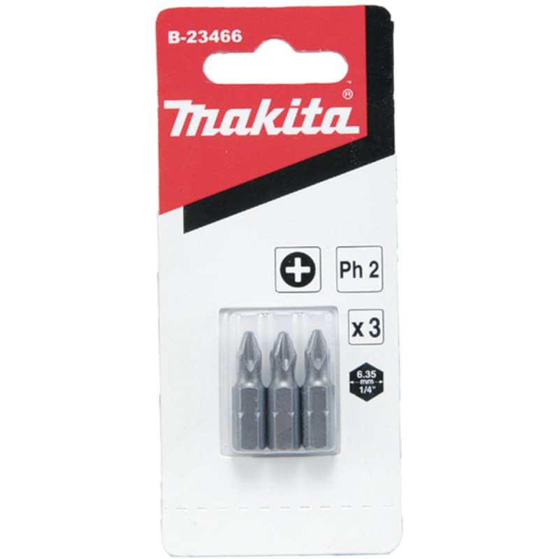 Set di punte makita pz per cacciavite 25mm 3pz [b-24527]