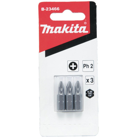 Set di punte makita pz per cacciavite 25mm 3pz [b-24527]