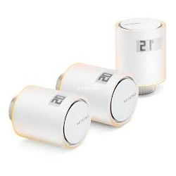 Kit valvole termostatiche intelligenti netatmo per termosifoni bianco