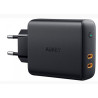 Alimentatore da rete aukey pa-d5 ultraveloce w 2xusb c 63w nero