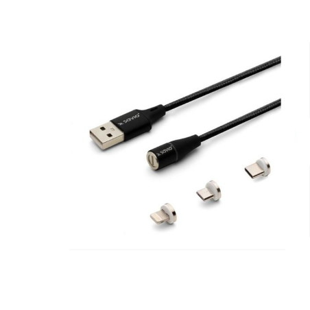 Cavo magnetico elmak savio cl-155 3in1 2m nero [akelmtusavcl155]