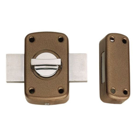 Serratura ferroglietto iseo 2 mandate marrone [460500]