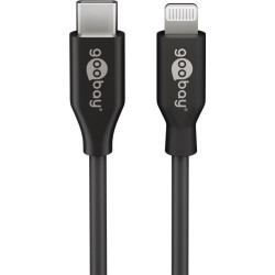 Cavo lightning goobay usb-c 2.0m nero [39447]
