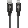 Cavo lightning goobay usb-c 2.0m nero [39447]
