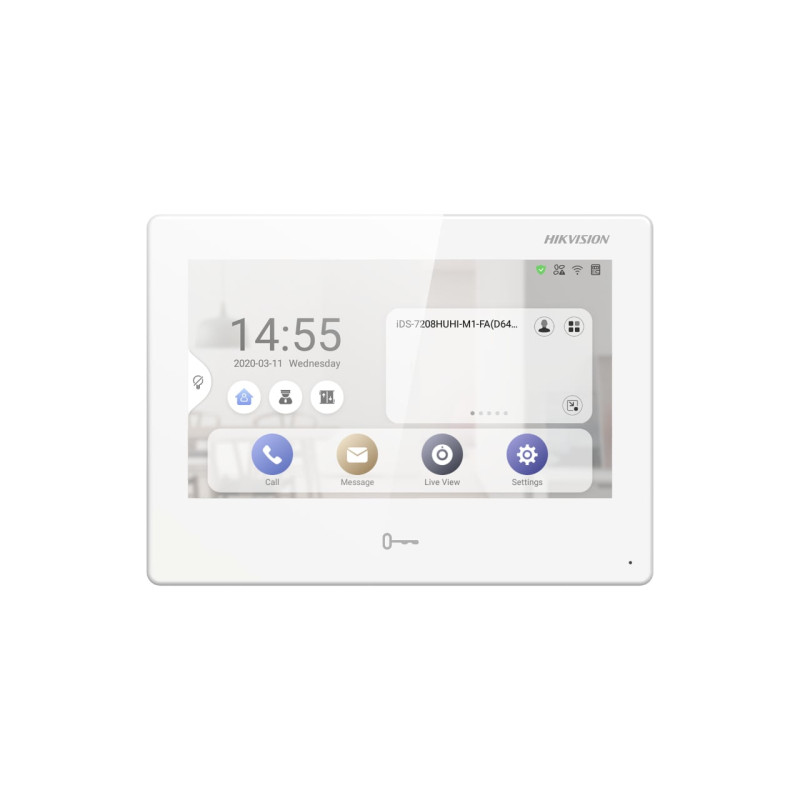 Videocitofono hikvision ds-kh9310-wte1 7" intercom bianco
