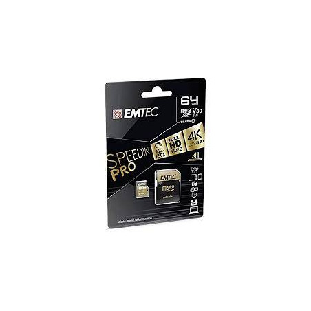 scheda di memoria sd 64gb emtec uhs-i u3 classe 10 [ecmsd64gxc10sp]
