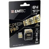 scheda di memoria sd 64gb emtec uhs-i u3 classe 10 [ecmsd64gxc10sp]