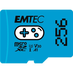 256gb scheda microsd emtec uhsi u3 v30 a1 blu [ecmsdm256gxcu3g]
