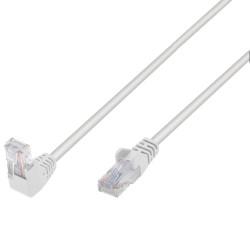 Cavo di rete patch techly connettore angolato 90 cca cat. 5e utp