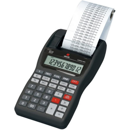 Calcolatrice scrivente olivetti summa 301 nero [b3312000]