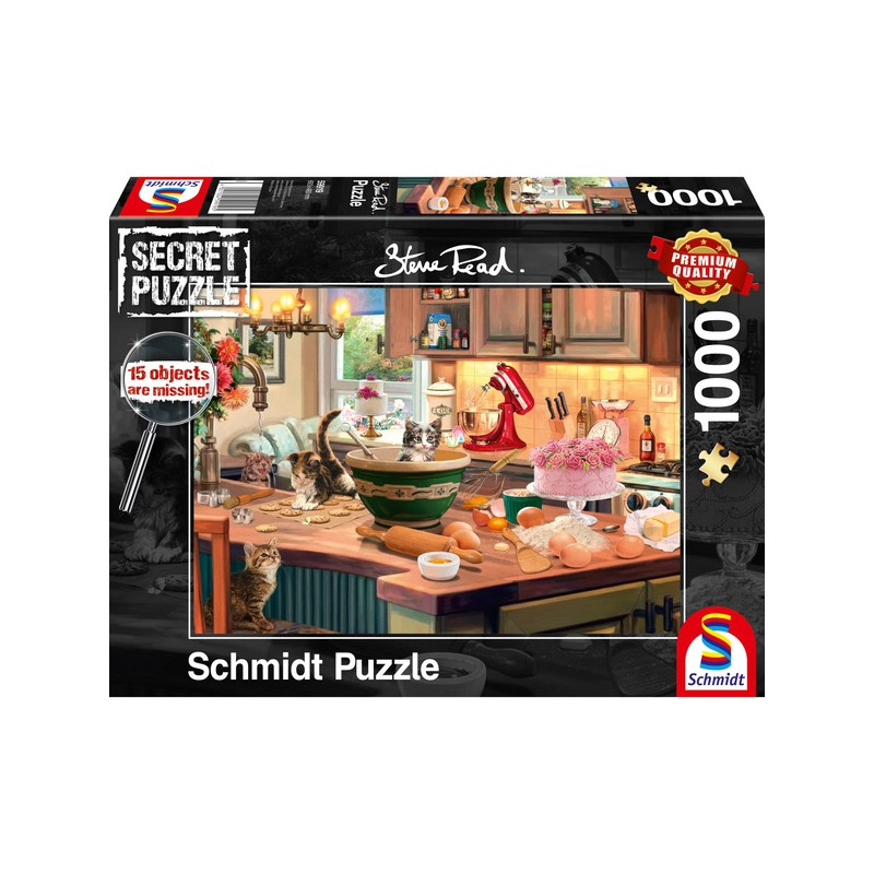 Puzzle schmidt steve read al tavolo della cucina 1000pz multicolore