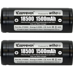 Batterie di ricambio wiha 18500 agli ioni di litio 2pz [599001]
