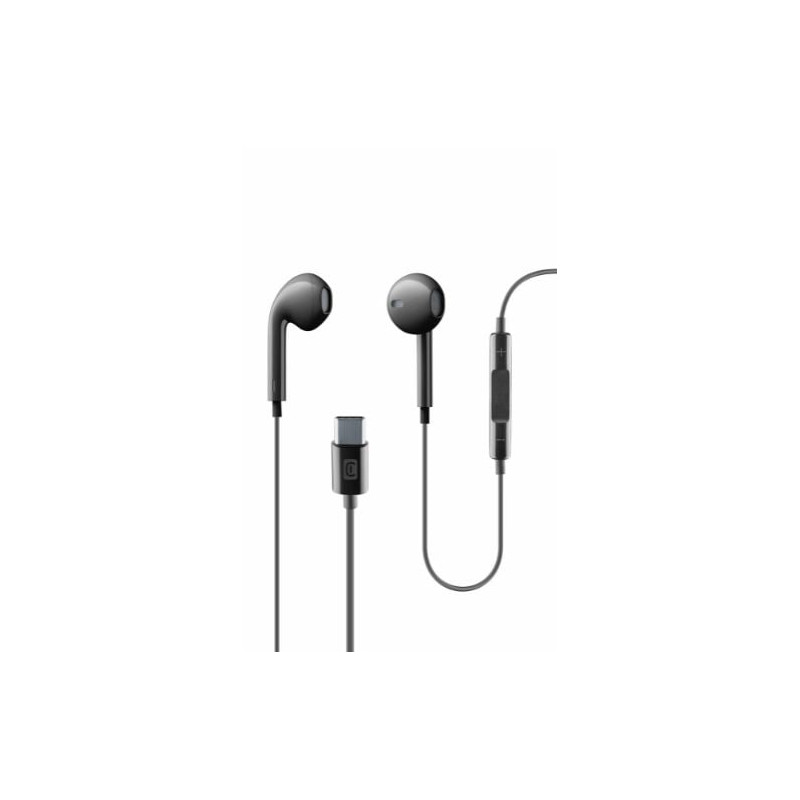 Auricolari cellularline filo usb-c nero auorbittypeck