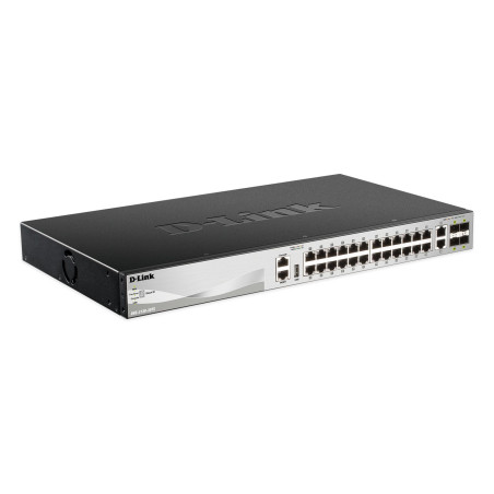 Switch d-link gestito 24-porte gigabit ethernet 10/100/1000base-t