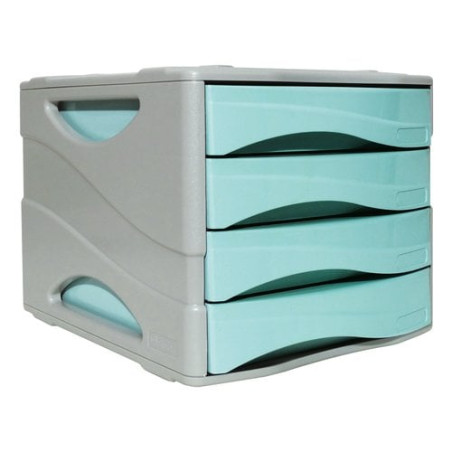 Cassettiera arda a 4 cassetti azzuro [15p4ppasbl]