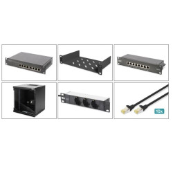 Set di rete digitus 10" 6u 312x300mm [dn-10-set-1-b]
