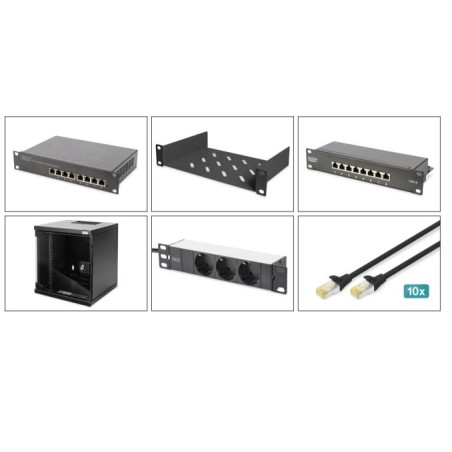 Set di rete digitus 10" 6u 312x300mm [dn-10-set-1-b]