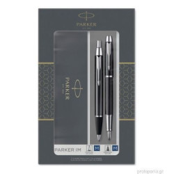Set penna a sfera e stilografica parker im nero/cromato 2pz [2093215]