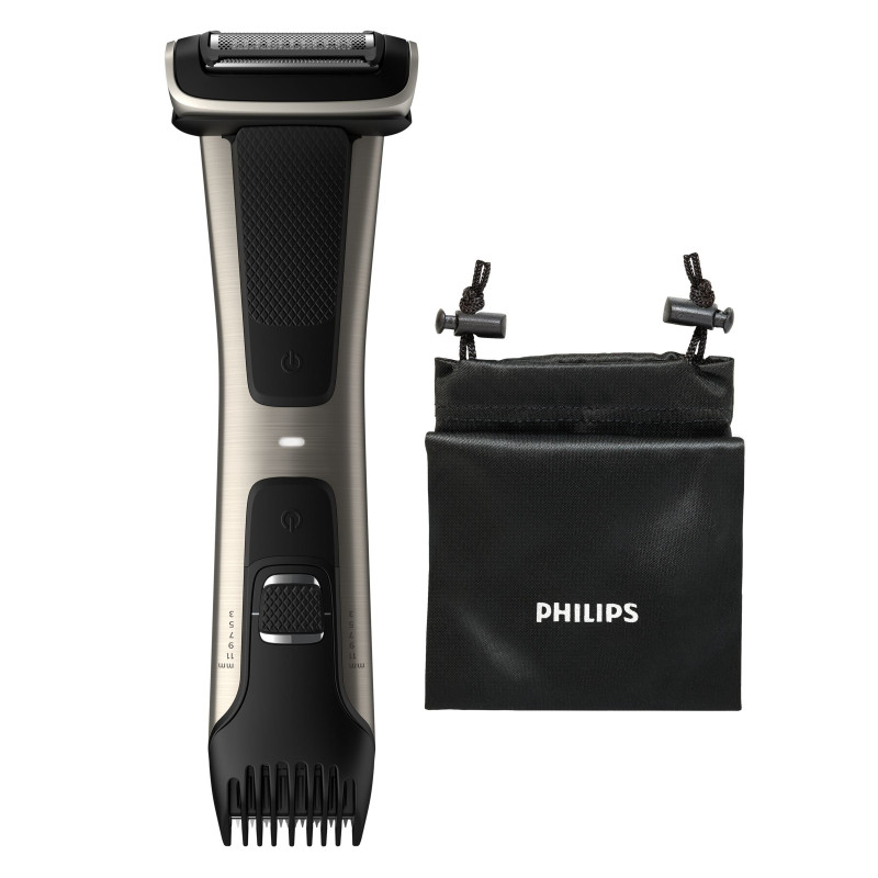 Rasoio philips series 7000 bodygroom nero/argento [bg7025/15]