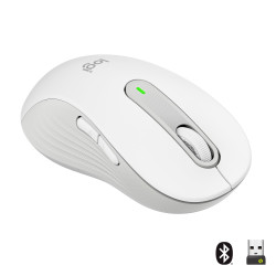 Mouse wireless logitech m650 l mancino bianco sporco [910-006240]