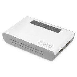 Server di stampa digitus 2-porte usb 2.0 wireless multifunzione