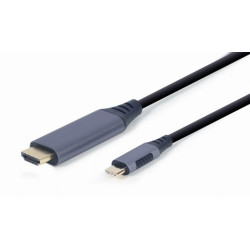 Cavo usb gembird typo c a hdmi grigio siderale 1.8m grigio [cc-usb3c-hdmi-01-6]