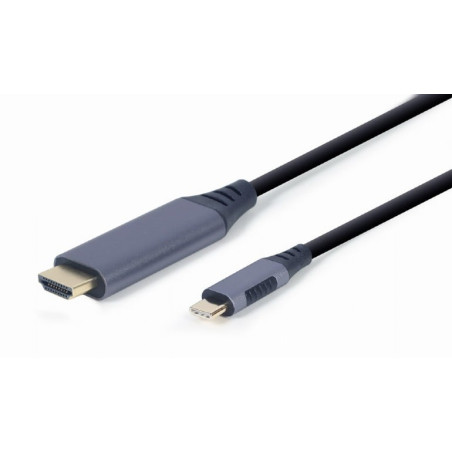 Cavo usb gembird typo c a hdmi grigio siderale 1.8m grigio [cc-usb3c-hdmi-01-6]