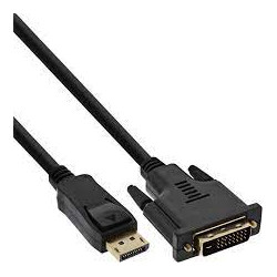 Cavo convertitore inline displayport a dvi 2m nero [17112]