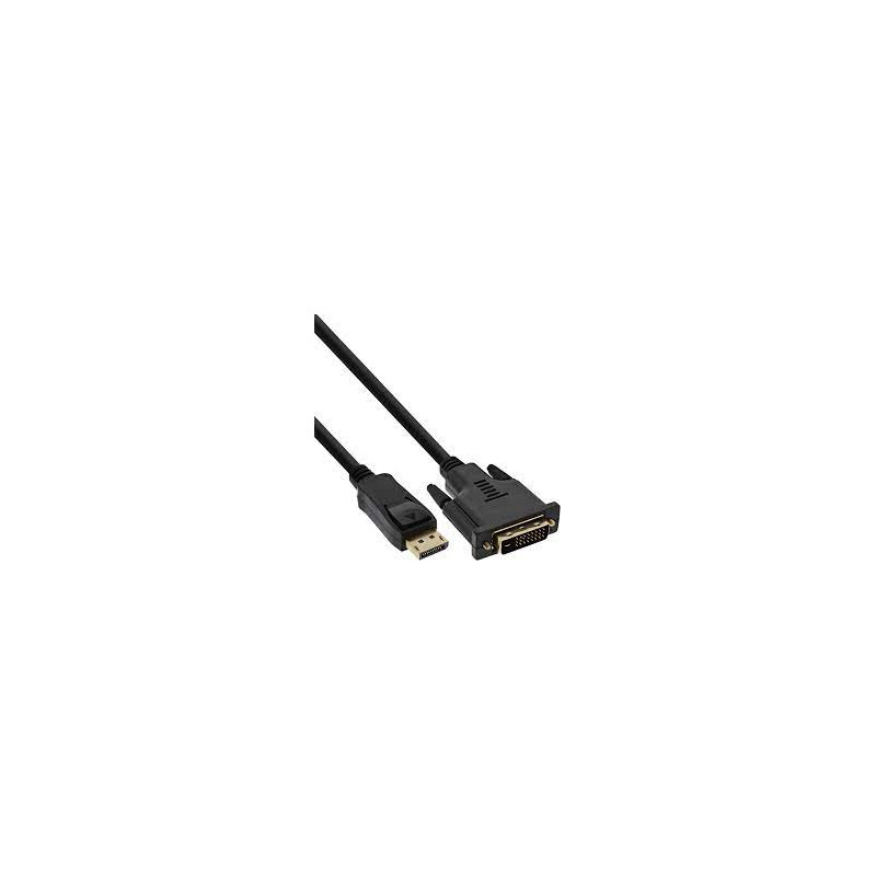Cavo convertitore inline displayport a dvi 2m nero [17112]