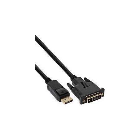 Cavo convertitore inline displayport a dvi 2m nero [17112]