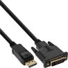 Cavo convertitore inline displayport a dvi 2m nero [17112]