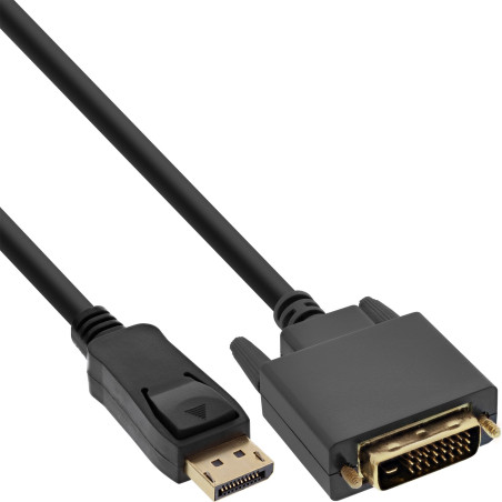 Cavo convertitore inline displayport a dvi 3m nero [17113]