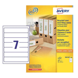 Etichette in carta riciclata consumabili avery 38x192mm 100 ff [lr4760-100]