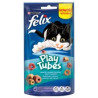 Mangime secco felix play tubes al pesce e gamberetti per gatto 50g