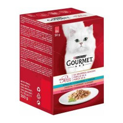 Mangime umido purina gourmet mon petit fish mix 6x 50g