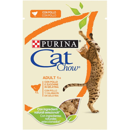 Cibo per gatti adulti purina cat chow con pollo 24 x 85 g