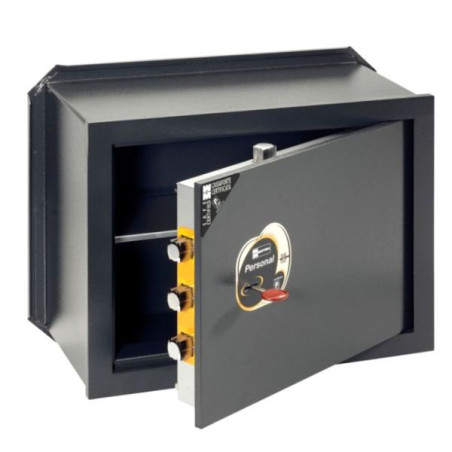 Cassaforte con chiave mottura 250 x 410 x 290mm nero [111225]