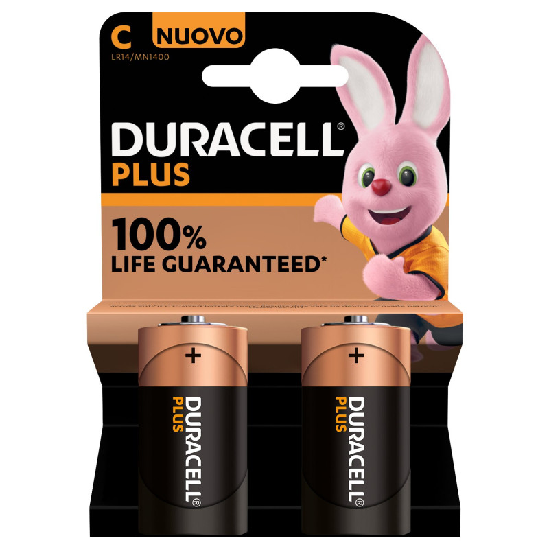 Pile alcaline duracell alka plus c 2pz [141827]