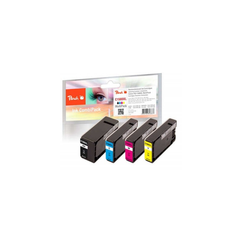 Cartuccia peach pgi-1500 xl nero/turchese/magenta/giallo [319385