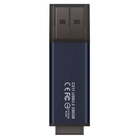 Pen drive 256gb team group c211 usb 3.2 tipo-a/blu/nero [tc2113256gl01]