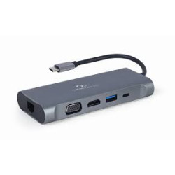 Adattatore multiporta gembird a-cm-combo7-01 usb tipo-c